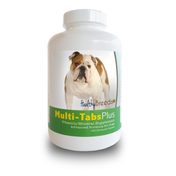 Healthy Breeds Bulldog Multi-Tabs Plus Chewable Tablets, 180PK 840235139940 - main